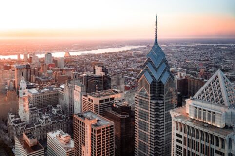 The Philadelphia skyline by day.